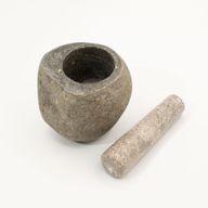Naturstein dekorativer Mörser und Stößel – Medium (ca. 12 × 8 cm)