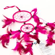 Bali Traumfänger Mittelgroß Türkis/Rosa/Lila