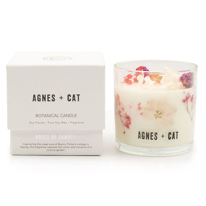 Agnes & Cat Botanische Sojakerze – Rosen von Sawrey