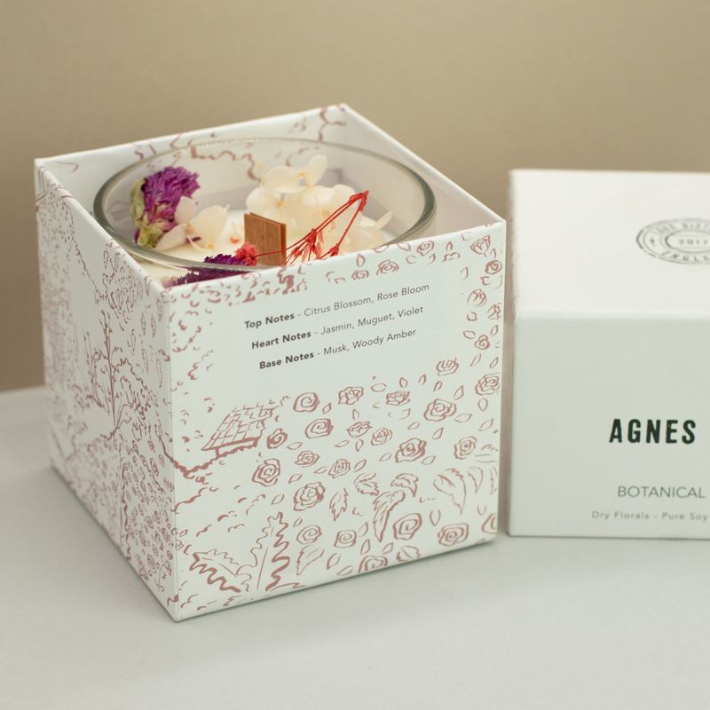 Agnes & Cat Botanische Sojakerze – Rosen von Sawrey