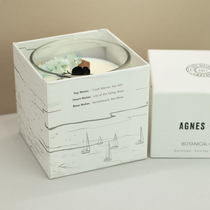 Agnes & Cat Botanische Sojakerze – Meersalz & Moos