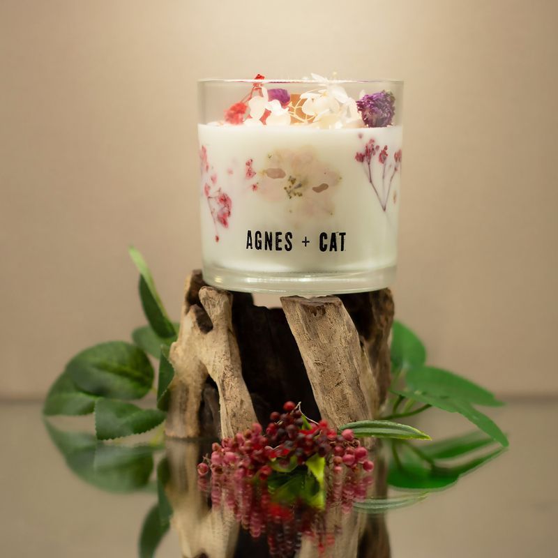 Agnes & Cat Botanische Sojakerze – Rosen von Sawrey