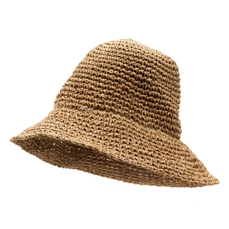 Nomad Sari Floppy Strohhut - Naturkaffee