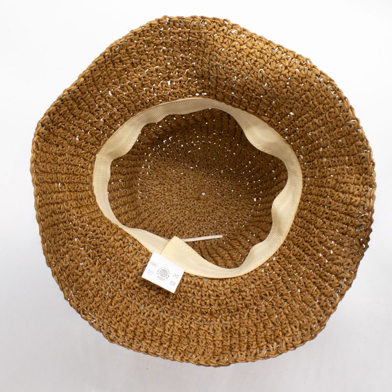 Nomad Sari Floppy Strohhut - Naturkaffee
