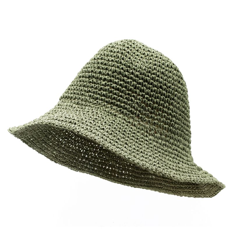 Nomad Sari Floppy Straw Sun Hat - Moosgrün