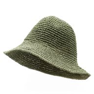 Nomad Sari Floppy Straw Sun Hat - Moosgrün