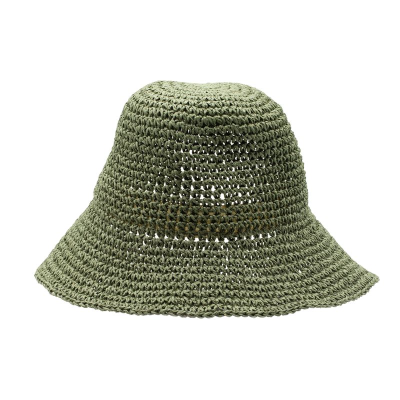 Nomad Sari Floppy Straw Sun Hat - Moosgrün