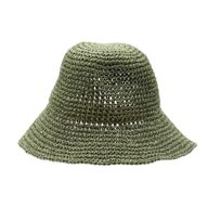 Nomad Sari Floppy Straw Sun Hat - Moosgrün