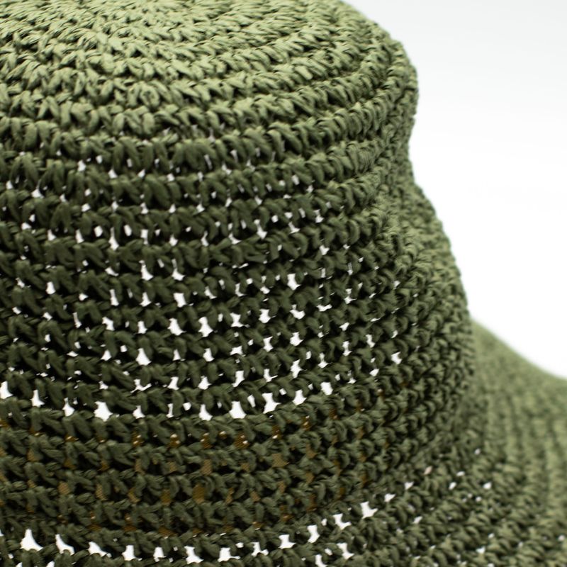 Nomad Sari Floppy Straw Sun Hat - Moosgrün