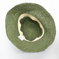 Nomad Sari Floppy Straw Sun Hat - Moosgrün