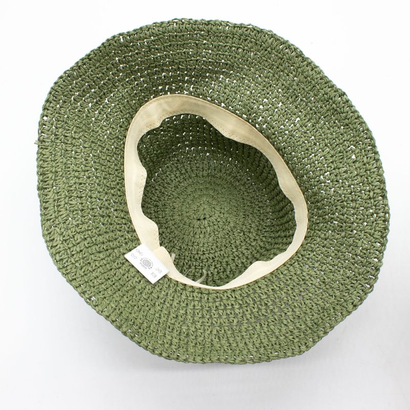 Nomad Sari Floppy Straw Sun Hat - Moosgrün