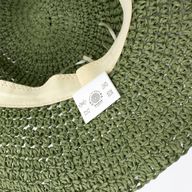 Nomad Sari Floppy Straw Sun Hat - Moosgrün