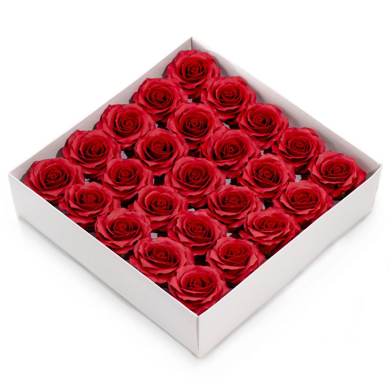 Seifenblume (5-lagig) Romantische Rose - Weinrot