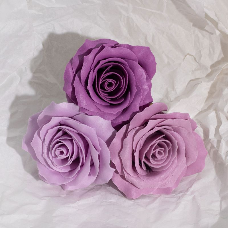 Seifenblume (5-lagig) Romantische Rose – abgestufte Auswahl – Lavendel-Rouge