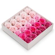 Seifenblume (5-lagig) Romantische Rose – abgestufte Auswahl – Rosa Blush