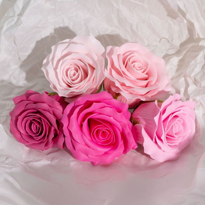 Seifenblume (5-lagig) Romantische Rose – abgestufte Auswahl – Rosa Blush