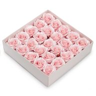 Seifenblume (5-lagig) Nur dekorative Rose – Seidenbesatz – Zartrosa
