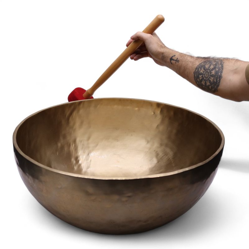 Gravierte, große, vibrationsaktive Standschale – 50 x 20 cm – 10,7 kg