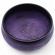 Extra laute - Pilzförmige Klangschale - 23 x 10,5 cm, 1,3 kg - Purple Haze