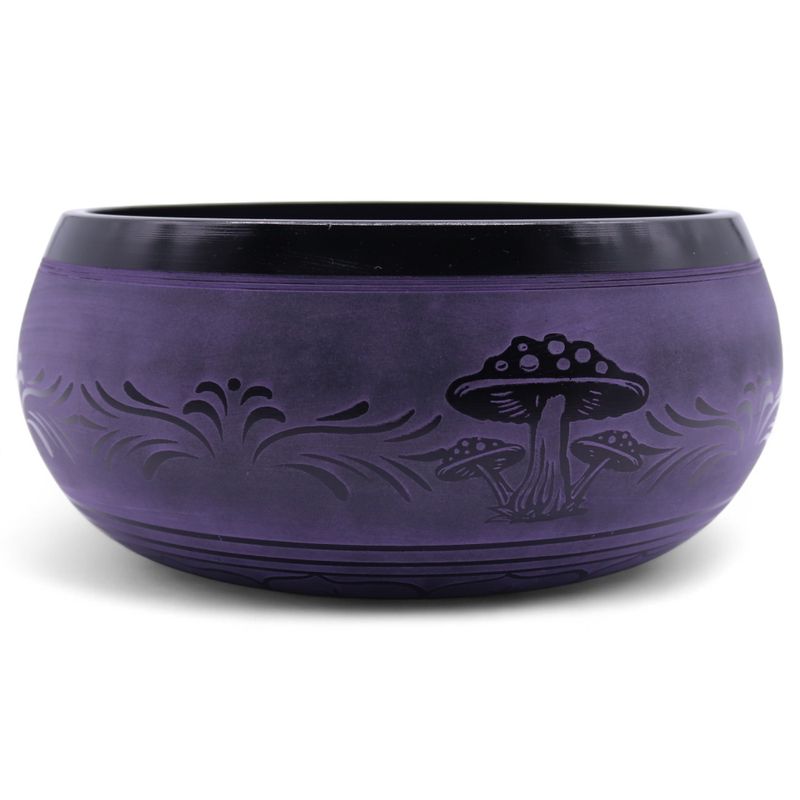 Extra laute - Pilzförmige Klangschale - 23 x 10,5 cm, 1,3 kg - Purple Haze