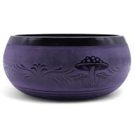 Extra laute - Pilzförmige Klangschale - 23 x 10,5 cm, 1,3 kg - Purple Haze