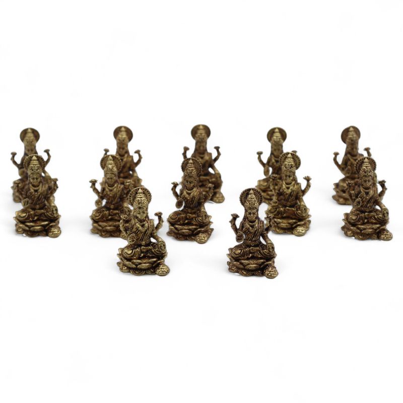 Miniaturgötter aus Messing – Lakshmi (11 g) – 30 mm