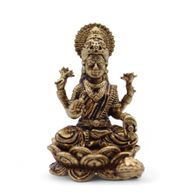 Miniaturgötter aus Messing – Lakshmi (22 g) – 37 mm