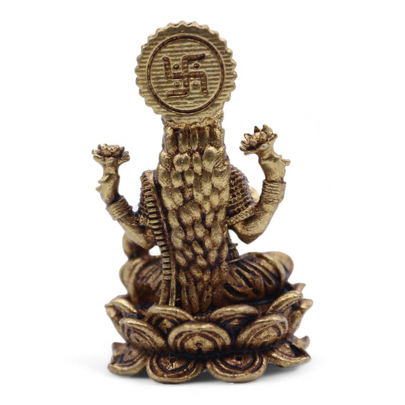 Miniaturgötter aus Messing – Lakshmi (22 g) – 37 mm