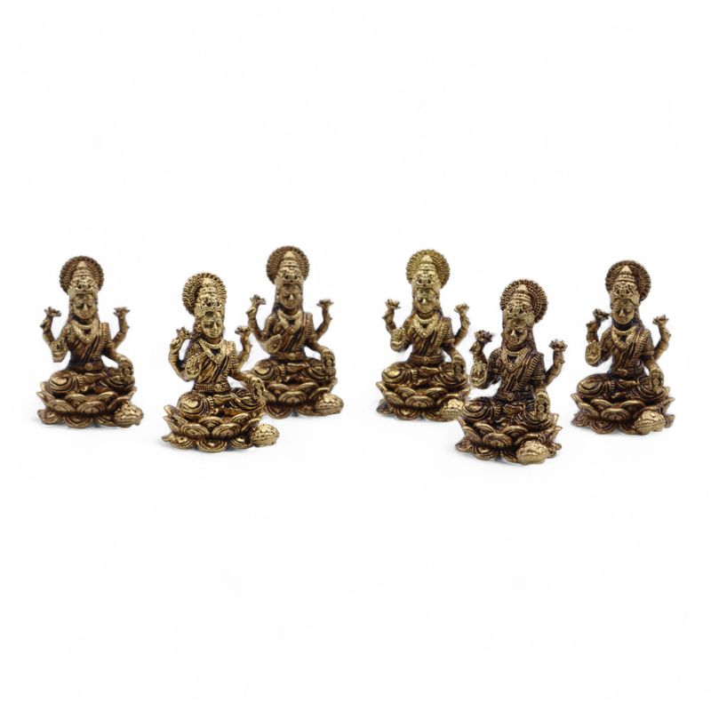 Miniaturgötter aus Messing – Lakshmi (22 g) – 37 mm
