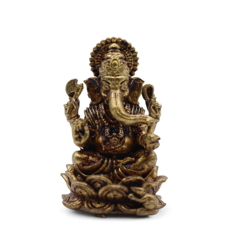 Miniatur-Götterfiguren aus Messing – Ganesha (12 g) – 30 mm