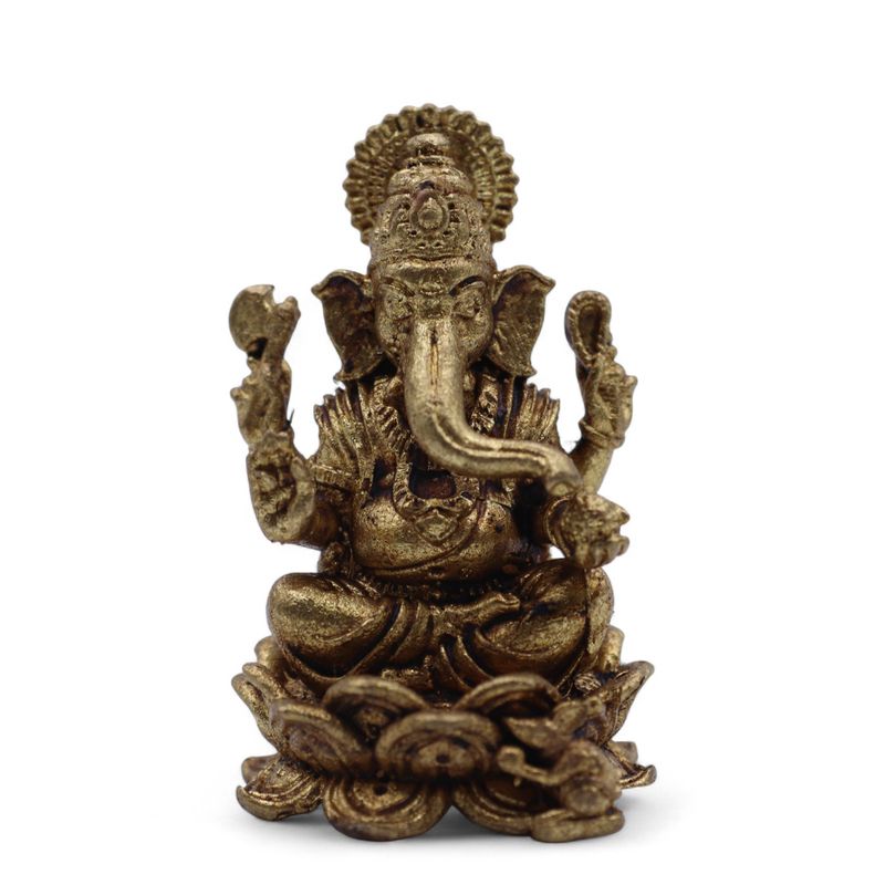 Miniatur-Götterfiguren aus Messing – Ganesha (22 g) – 37 mm