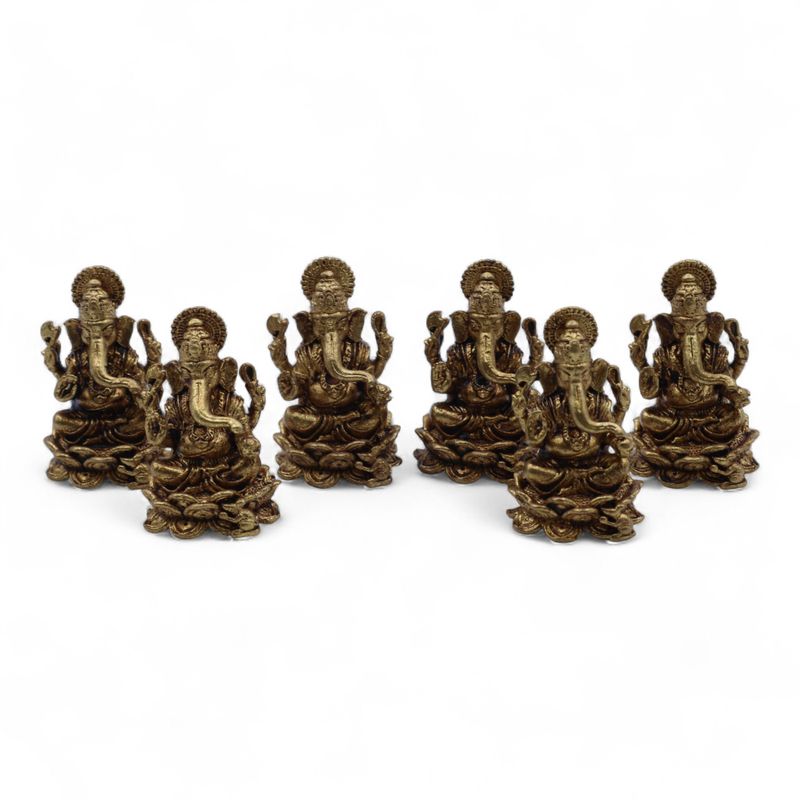 Miniatur-Götterfiguren aus Messing – Ganesha (22 g) – 37 mm