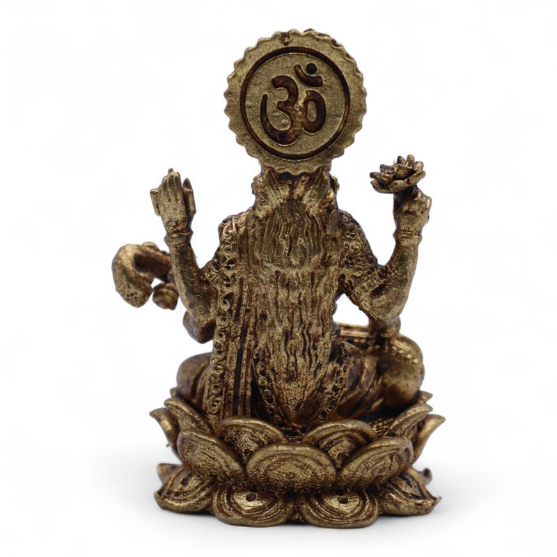 Miniatur-Götterfiguren aus Messing – Saraswati (52 g) – 49 mm