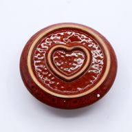Palo Santo Stick & Smudge Holder - Mandala - Rot mit Herzglanz