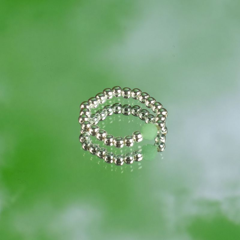 Nymphe-Geist Edelsteinring-Set – Waldgeist