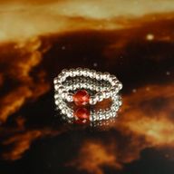 Nymphen-Edelsteinring-Set – Liebe & Flamme
