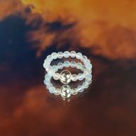 Nymphen-Geist-Edelsteinring-Set – Blutmond