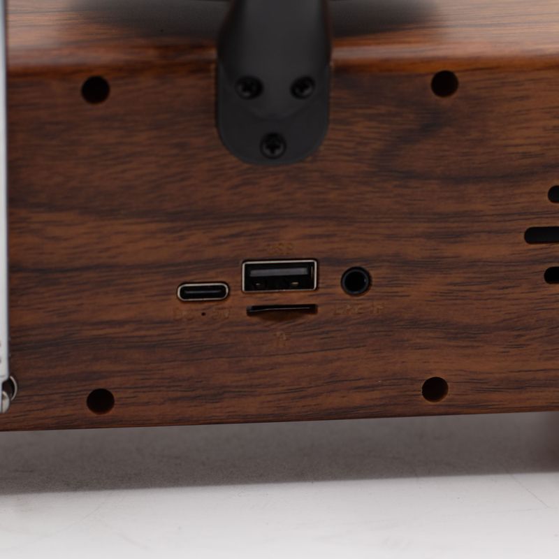 Retro-Mini-Doppel-Grammophon-Lautsprecher – Bluetooth – 2 x 5,4 Watt