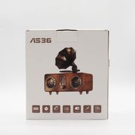 Retro-Mini-Doppel-Grammophon-Lautsprecher – Bluetooth – 2 x 5,4 Watt