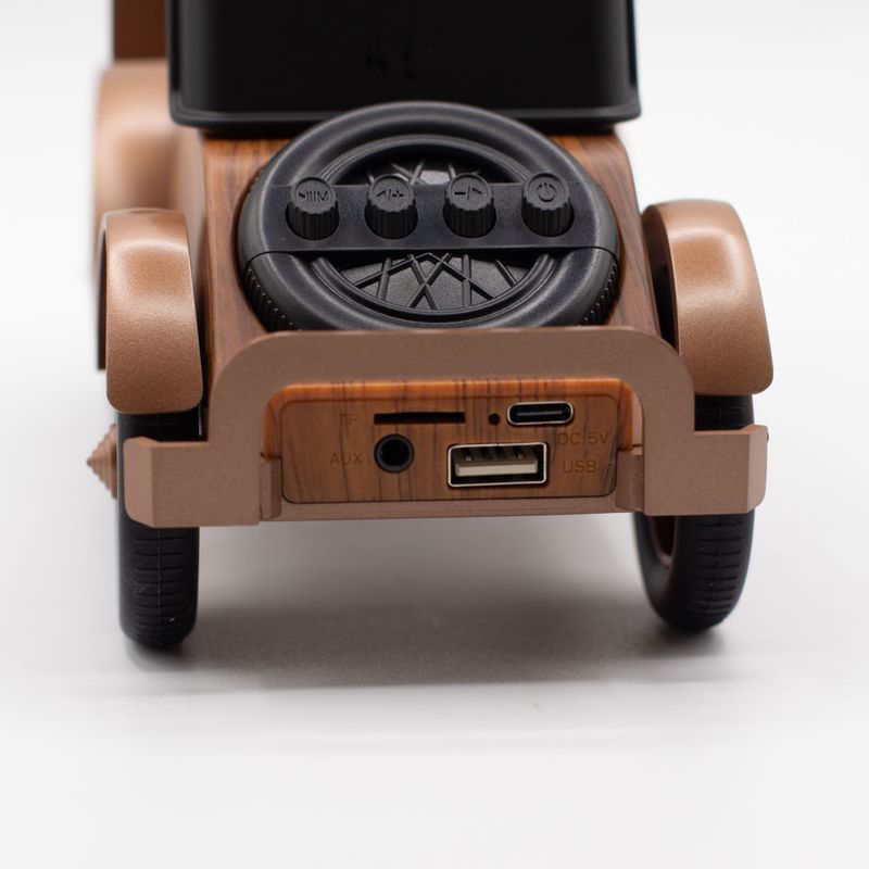 Klassischer Oldtimer-Lautsprecher und Handyhalterung – Bluetooth – 5 Watt