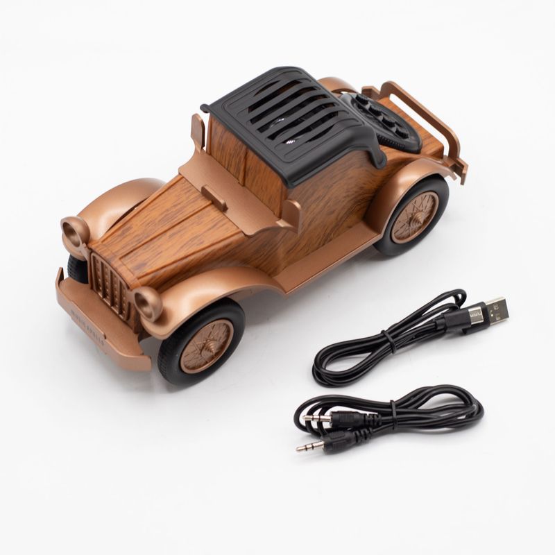 Klassischer Oldtimer-Lautsprecher und Handyhalterung – Bluetooth – 5 Watt
