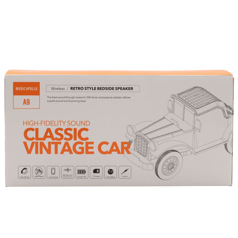 Klassischer Oldtimer-Lautsprecher und Handyhalterung – Bluetooth – 5 Watt