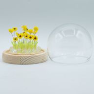 Floral Glow Gartenkuppel – 20 Sonnenblumen – LED-USB