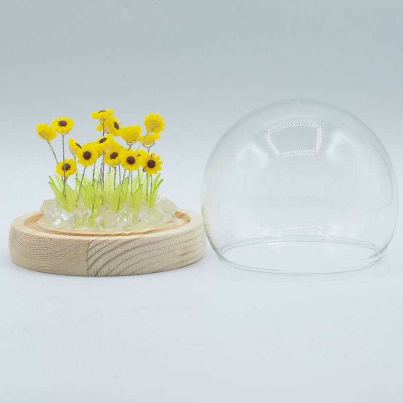 Floral Glow Gartenkuppel – 20 Sonnenblumen – LED-USB