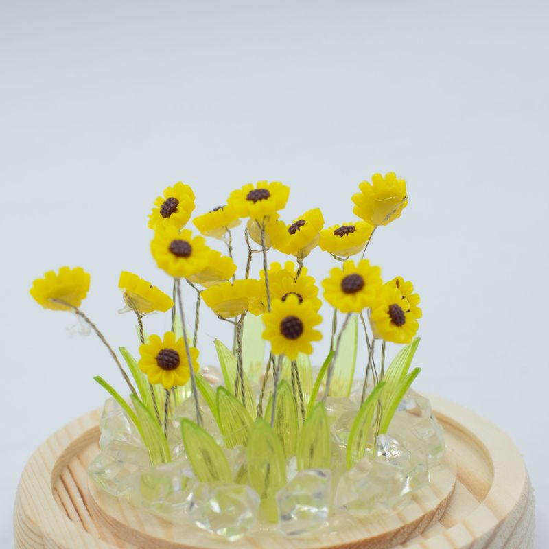 Floral Glow Gartenkuppel – 20 Sonnenblumen – LED-USB