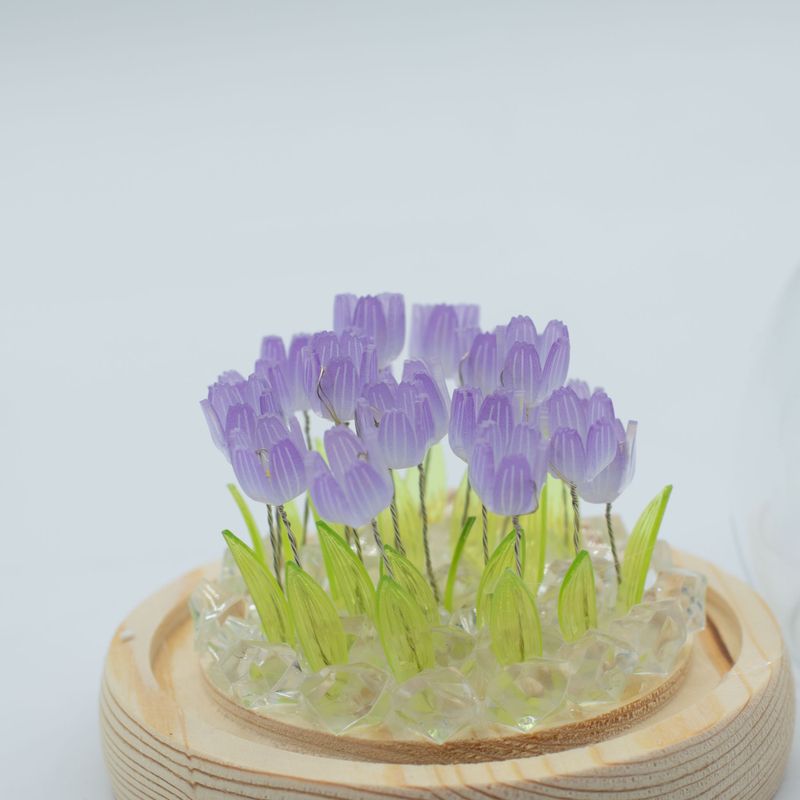Floral Glow Gartenkuppel – 20 Tulpen – LED-USB