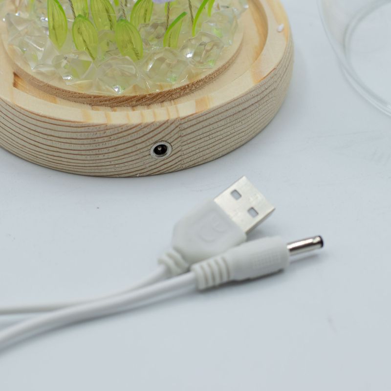 Floral Glow Gartenkuppel – 20 Tulpen – LED-USB