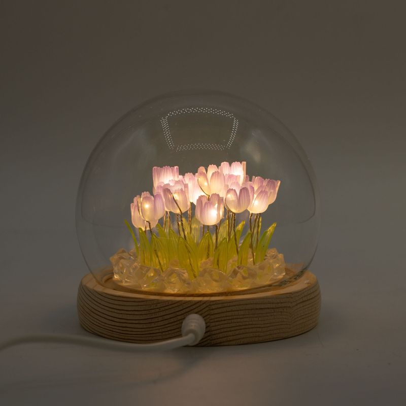 Floral Glow Gartenkuppel – 20 Tulpen – LED-USB