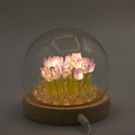 Floral Glow Gartenkuppel – 20 Tulpen – LED-USB
