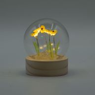 Floral Glow Gartenkuppel – 5 Sonnenblumen – LED-Batterie